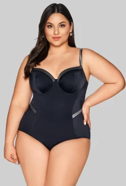 SKJ 63 Black One-Piece Swimsuit