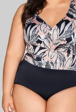 SKJ 61 Latte one-piece swimsuit