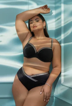 SK 224 Full Cup Black Bra